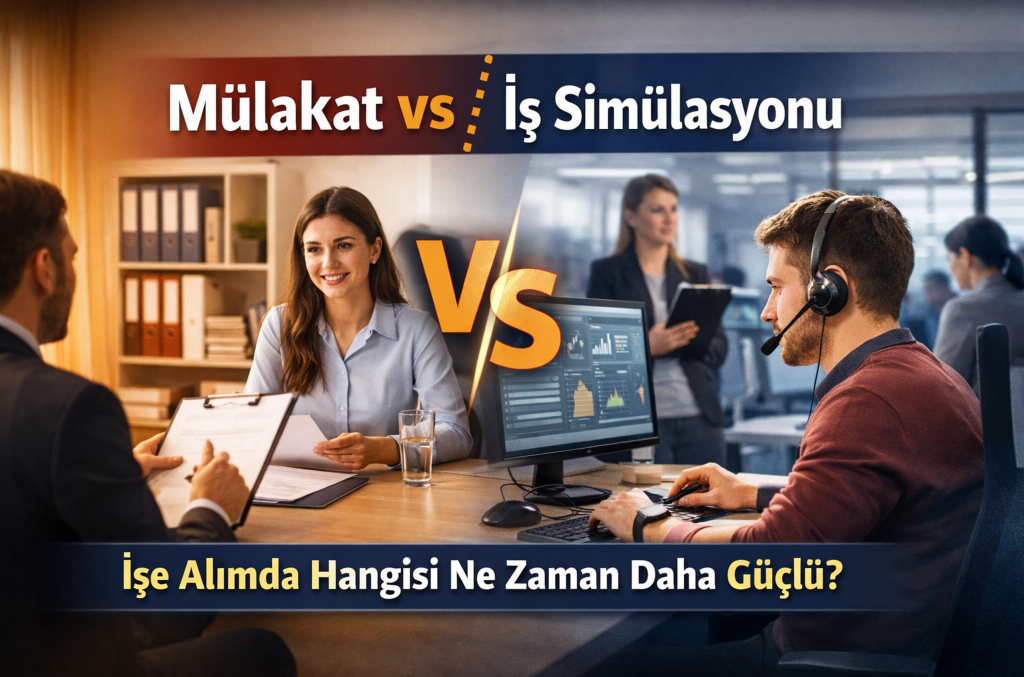 iş simülasyonu ile mülakat karşılaştırması